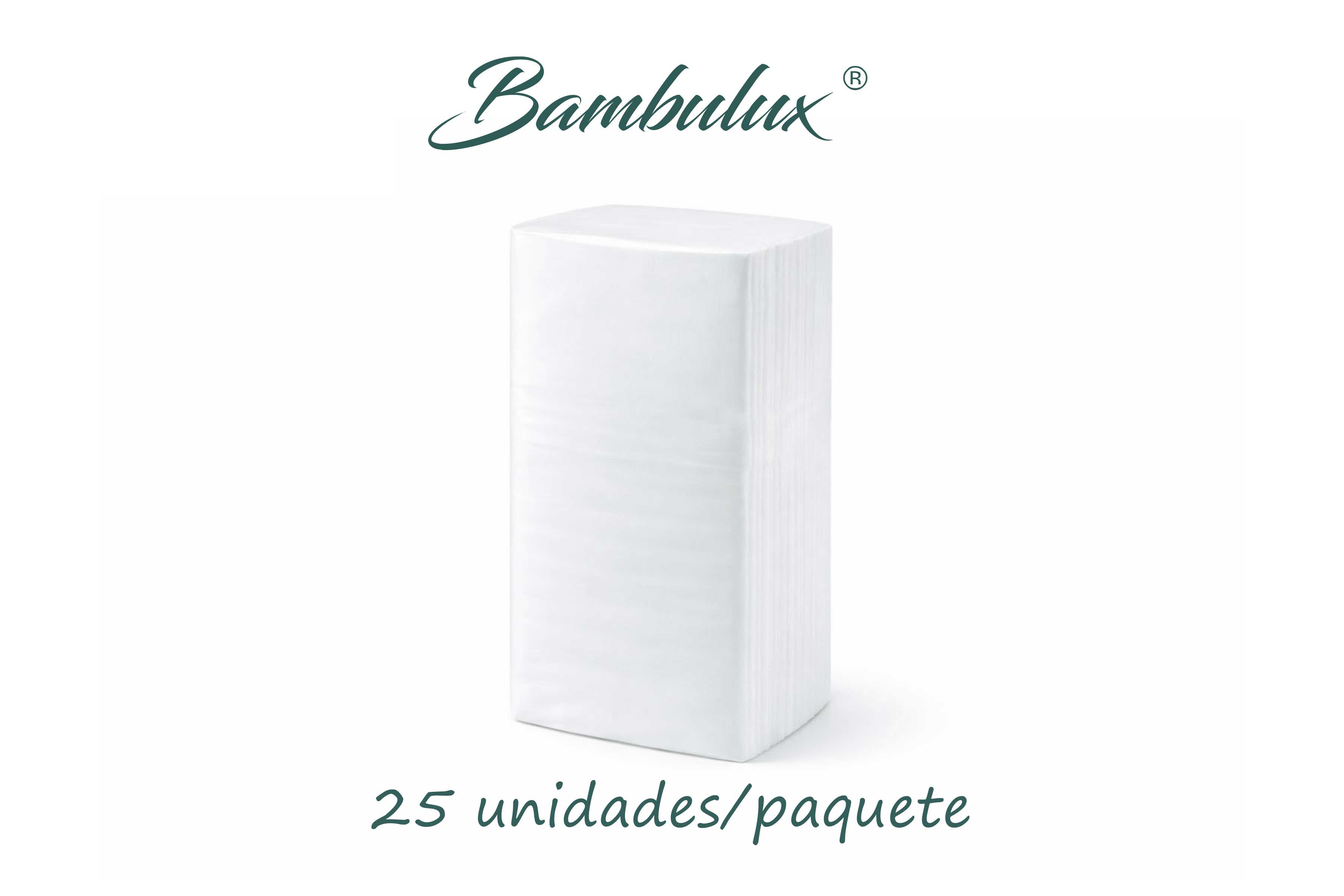 Servilletas Bambulux 48x48cm 1/8 Deco. Square Burdeos, 300uds